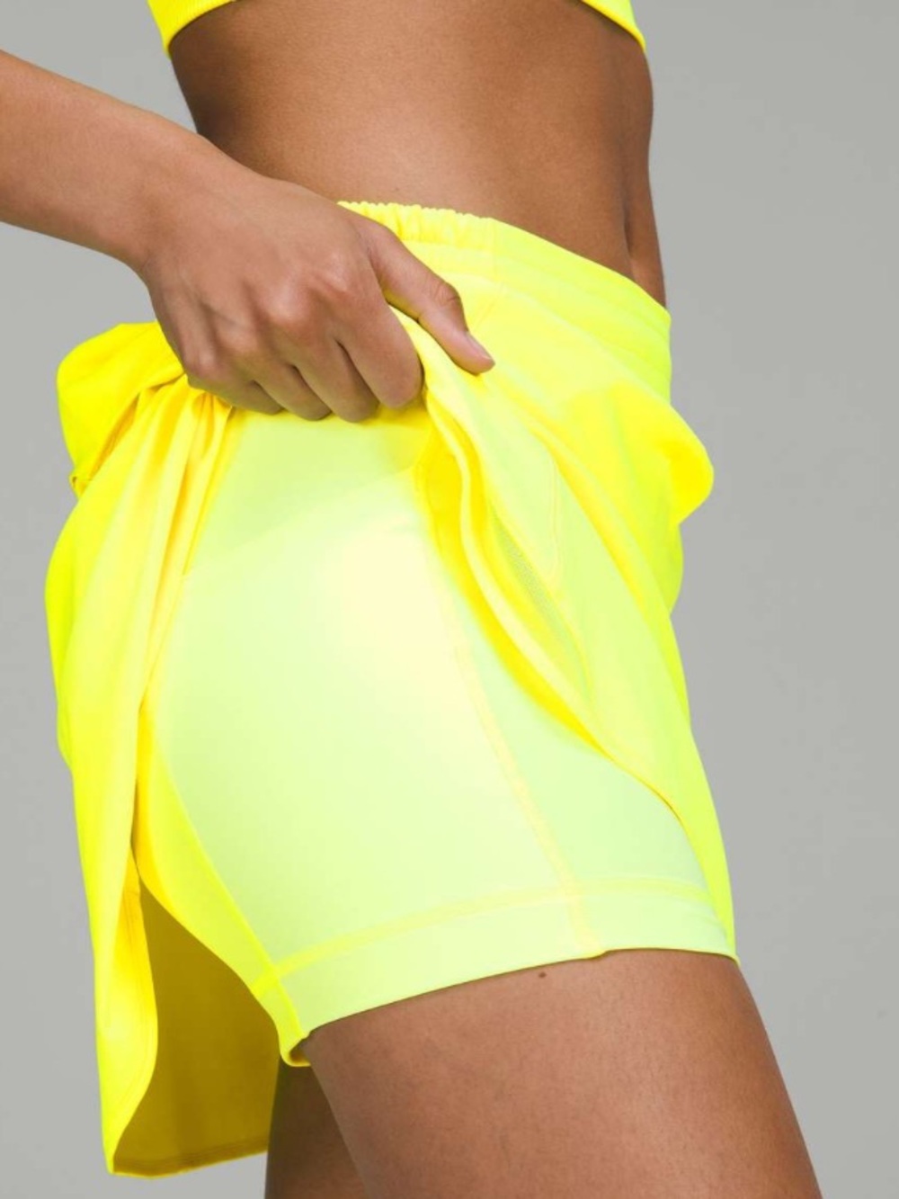 lululemon athletica Neon Yellow Active Skort - Picture 4 of 16